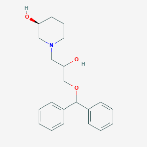 (3S)-1-(3-benzhydryloxy-2-hydroxypropyl)piperidin-3-ol