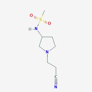 N-[1-(2-cyanoethyl)pyrrolidin-3-yl]methanesulfonamide