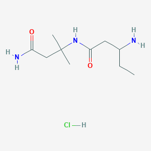 3-amino-N-(4-amino-2-methyl-4-oxobutan-2-yl)pentanamide;hydrochloride