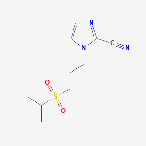 1-(3-Propan-2-ylsulfonylpropyl)imidazole-2-carbonitrile