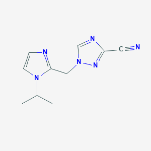 1-[(1-Propan-2-ylimidazol-2-yl)methyl]-1,2,4-triazole-3-carbonitrile