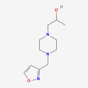 molecular formula C11H19N3O2 B7049266 1-[4-(1,2-Oxazol-3-ylmethyl)piperazin-1-yl]propan-2-ol 