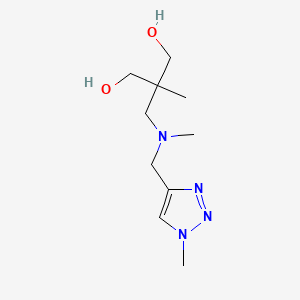 molecular formula C10H20N4O2 B7049267 2-Methyl-2-[[methyl-[(1-methyltriazol-4-yl)methyl]amino]methyl]propane-1,3-diol 