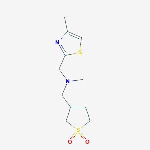 1-(1,1-dioxothiolan-3-yl)-N-methyl-N-[(4-methyl-1,3-thiazol-2-yl)methyl]methanamine