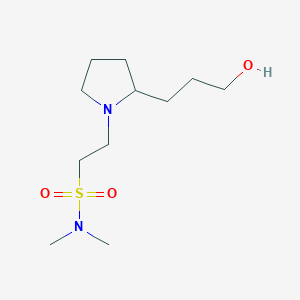 2-[2-(3-hydroxypropyl)pyrrolidin-1-yl]-N,N-dimethylethanesulfonamide