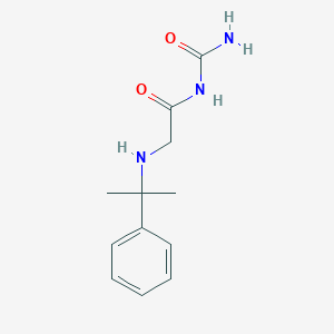 molecular formula C12H17N3O2 B7049288 N-carbamoyl-2-(2-phenylpropan-2-ylamino)acetamide 