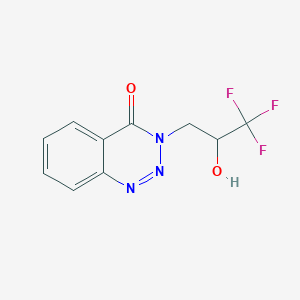 3-(3,3,3-Trifluoro-2-hydroxypropyl)-1,2,3-benzotriazin-4-one