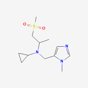 N-[(3-methylimidazol-4-yl)methyl]-N-(1-methylsulfonylpropan-2-yl)cyclopropanamine