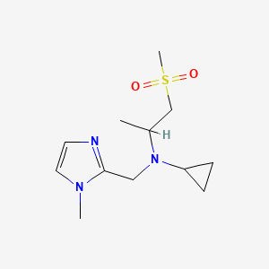 N-[(1-methylimidazol-2-yl)methyl]-N-(1-methylsulfonylpropan-2-yl)cyclopropanamine