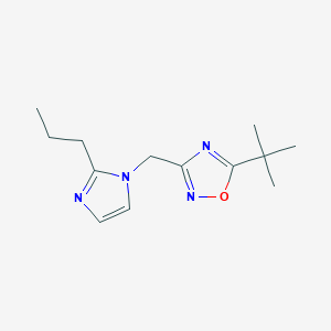 5-Tert-butyl-3-[(2-propylimidazol-1-yl)methyl]-1,2,4-oxadiazole