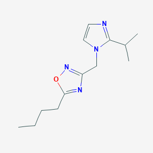 5-Butyl-3-[(2-propan-2-ylimidazol-1-yl)methyl]-1,2,4-oxadiazole