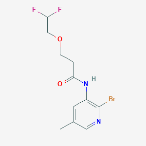 N-(2-bromo-5-methylpyridin-3-yl)-3-(2,2-difluoroethoxy)propanamide