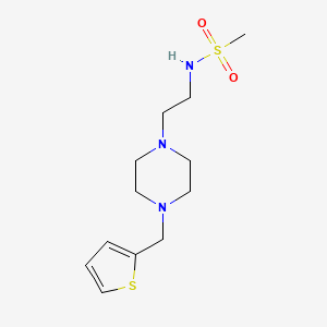 N-[2-[4-(thiophen-2-ylmethyl)piperazin-1-yl]ethyl]methanesulfonamide