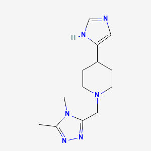 1-[(4,5-dimethyl-1,2,4-triazol-3-yl)methyl]-4-(1H-imidazol-5-yl)piperidine