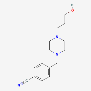 4-[[4-(3-Hydroxypropyl)piperazin-1-yl]methyl]benzonitrile