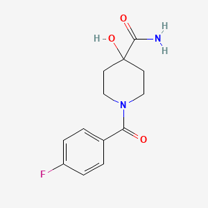 1-(4-Fluorobenzoyl)-4-hydroxypiperidine-4-carboxamide