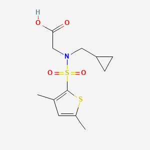 2-[Cyclopropylmethyl-(3,5-dimethylthiophen-2-yl)sulfonylamino]acetic acid