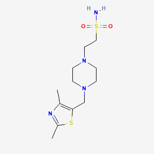 2-[4-[(2,4-Dimethyl-1,3-thiazol-5-yl)methyl]piperazin-1-yl]ethanesulfonamide