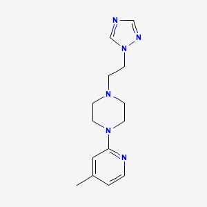 1-(4-Methylpyridin-2-yl)-4-[2-(1,2,4-triazol-1-yl)ethyl]piperazine