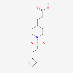 3-[1-(2-Cyclobutylethylsulfonyl)piperidin-4-yl]propanoic acid