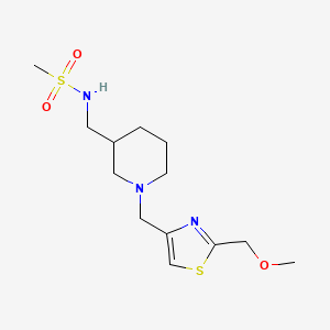 N-[[1-[[2-(methoxymethyl)-1,3-thiazol-4-yl]methyl]piperidin-3-yl]methyl]methanesulfonamide