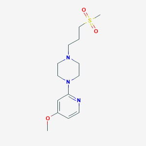 1-(4-Methoxypyridin-2-yl)-4-(3-methylsulfonylpropyl)piperazine