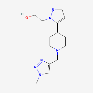 2-[5-[1-[(1-Methyltriazol-4-yl)methyl]piperidin-4-yl]pyrazol-1-yl]ethanol