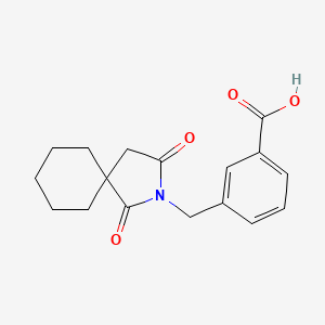 3-[(1,3-Dioxo-2-azaspiro[4.5]decan-2-yl)methyl]benzoic acid