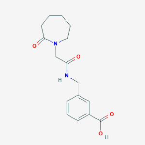 3-[[[2-(2-Oxoazepan-1-yl)acetyl]amino]methyl]benzoic acid