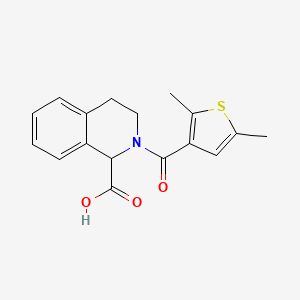 2-(2,5-dimethylthiophene-3-carbonyl)-3,4-dihydro-1H-isoquinoline-1-carboxylic acid