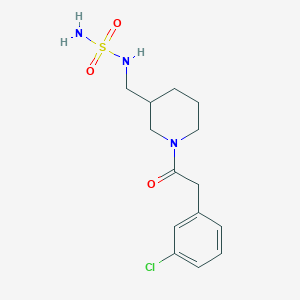 1-[2-(3-Chlorophenyl)acetyl]-3-[(sulfamoylamino)methyl]piperidine