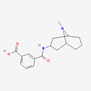 3-[(9-Methyl-9-azabicyclo[3.3.1]nonan-3-yl)carbamoyl]benzoic acid