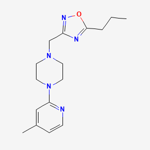 3-[[4-(4-Methylpyridin-2-yl)piperazin-1-yl]methyl]-5-propyl-1,2,4-oxadiazole