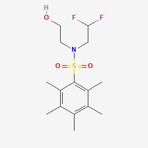 N-(2,2-difluoroethyl)-N-(2-hydroxyethyl)-2,3,4,5,6-pentamethylbenzenesulfonamide