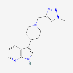 3-[1-[(1-methyltriazol-4-yl)methyl]piperidin-4-yl]-1H-pyrrolo[2,3-b]pyridine