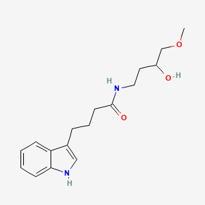 N-(3-hydroxy-4-methoxybutyl)-4-(1H-indol-3-yl)butanamide