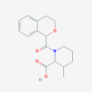 1-(3,4-dihydro-1H-isochromene-1-carbonyl)-3-methylpiperidine-2-carboxylic acid