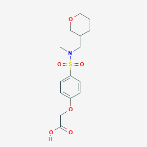 2-[4-[Methyl(oxan-3-ylmethyl)sulfamoyl]phenoxy]acetic acid