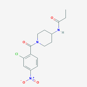 N-[1-(2-chloro-4-nitrobenzoyl)piperidin-4-yl]propanamide