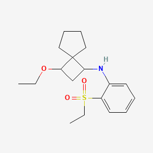 3-ethoxy-N-(2-ethylsulfonylphenyl)spiro[3.4]octan-1-amine