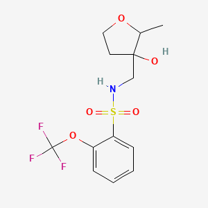 N-[(3-hydroxy-2-methyloxolan-3-yl)methyl]-2-(trifluoromethoxy)benzenesulfonamide