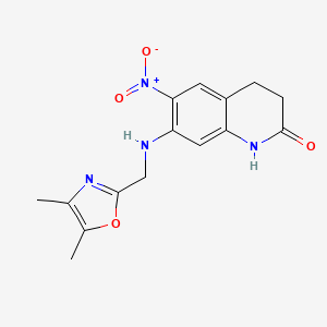 7-[(4,5-dimethyl-1,3-oxazol-2-yl)methylamino]-6-nitro-3,4-dihydro-1H-quinolin-2-one