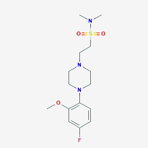 2-[4-(4-fluoro-2-methoxyphenyl)piperazin-1-yl]-N,N-dimethylethanesulfonamide