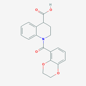 1-(2,3-dihydro-1,4-benzodioxine-5-carbonyl)-3,4-dihydro-2H-quinoline-4-carboxylic acid