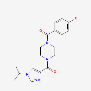 (4-Methoxyphenyl)-[4-(1-propan-2-ylimidazole-4-carbonyl)piperazin-1-yl]methanone