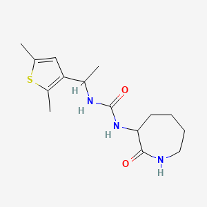 1-[1-(2,5-Dimethylthiophen-3-yl)ethyl]-3-(2-oxoazepan-3-yl)urea