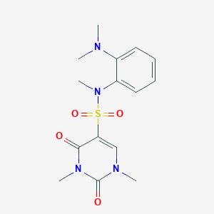 N-[2-(dimethylamino)phenyl]-N,1,3-trimethyl-2,4-dioxopyrimidine-5-sulfonamide