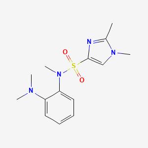 N-[2-(dimethylamino)phenyl]-N,1,2-trimethylimidazole-4-sulfonamide