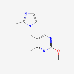 2-Methoxy-4-methyl-5-[(2-methylimidazol-1-yl)methyl]pyrimidine