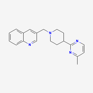 3-[[4-(4-Methylpyrimidin-2-yl)piperidin-1-yl]methyl]quinoline